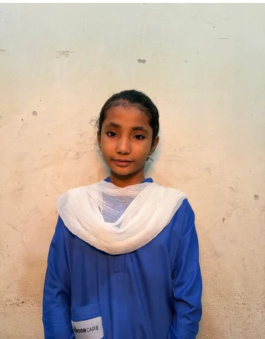Simran Allah Rakha studying at MinorCare school in Lalyani Kasur | MinorCare Foundation supporting Christian children in Pakistan