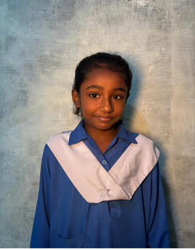 Christian girl Aimen Shehzad studying at MinorCare Foundation school Pakistan with US 501c3 nonprofit donor support