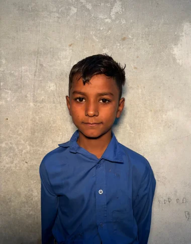 Christian boy Arslan Abdur Sattar studying at MinorCare Foundation school Pakistan with US 501c3 nonprofit donor support