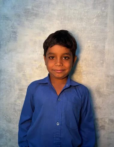 Christian boy Daim Ilyas learning at MinorCare Foundation school Pakistan funded by US nonprofit donors