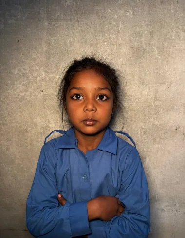 Christian girl Meerab Karamat studying at MinorCare Foundation school Pakistan with US 501c3 nonprofit donor support