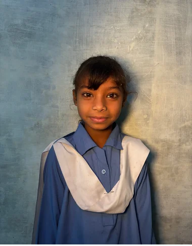 Christian girl Minahil Binyamin studying at MinorCare Foundation school Pakistan with US 501c3 nonprofit donor support