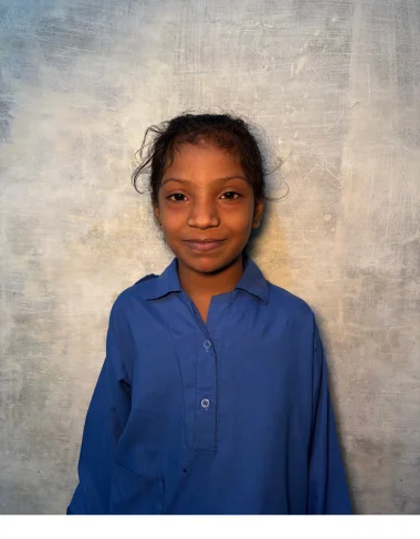 Christian girl Muneha Yousaf studying at MinorCare Foundation school Pakistan with US 501c3 nonprofit donor support