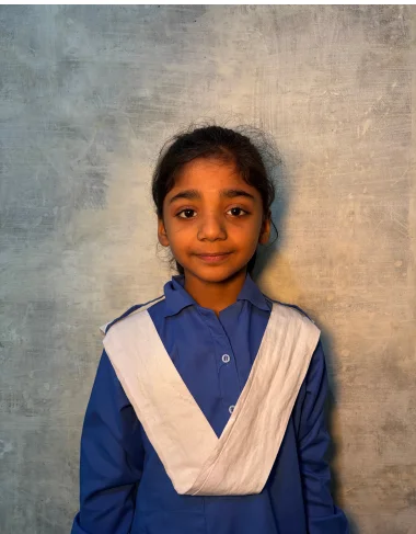Christian girl Raina Raja studying at MinorCare Foundation school Pakistan with US nonprofit donor support