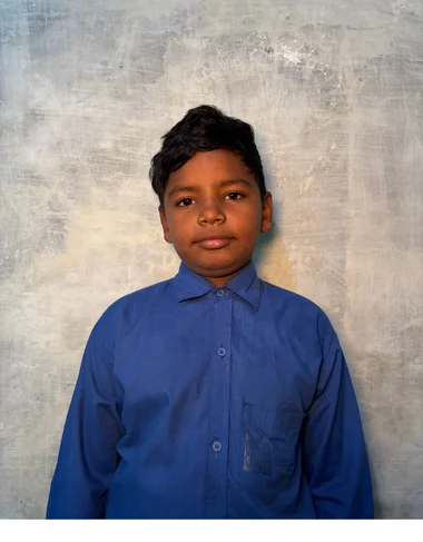 Christian boy Shamoon Baag learning at MinorCare Foundation school Pakistan funded by US nonprofit donors
