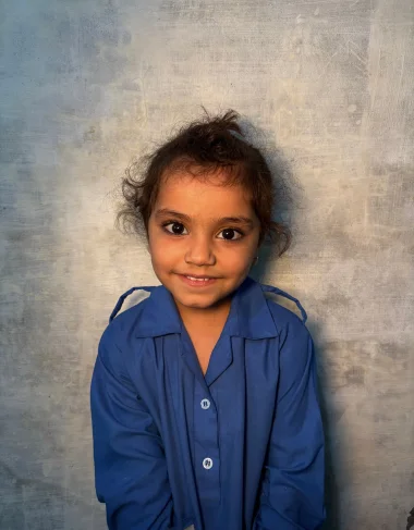 Christian girl Zoya Shehzad studying at MinorCare Foundation school Pakistan with US 501c3 nonprofit donor support